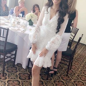 Lace midi size 4/S white lace dress